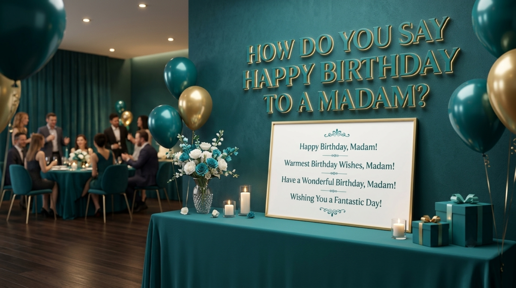 How Do You Say Happy Birthday to a Madam