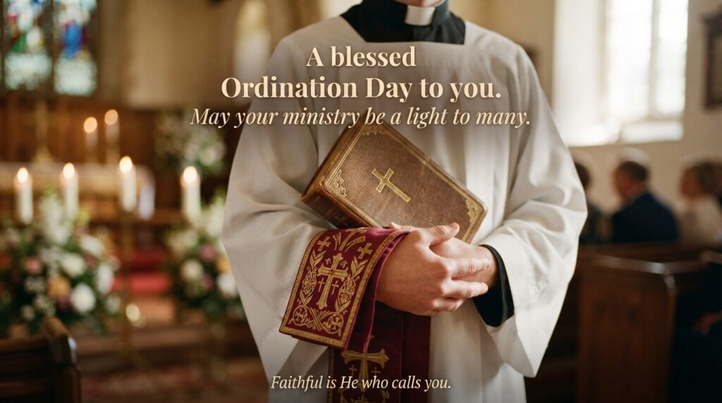 ordination day wishes quotes