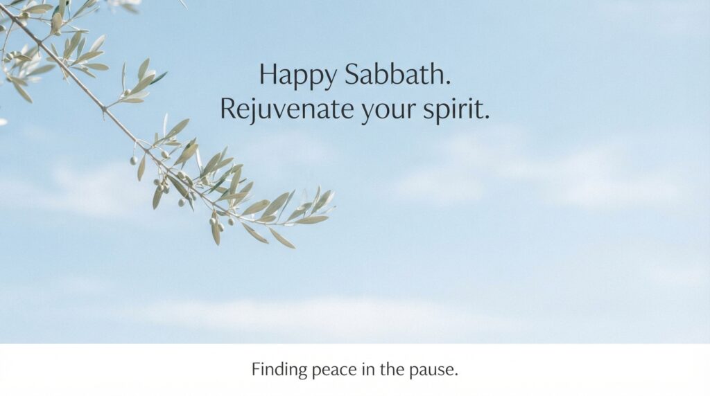 joyful happy sabbath wishes