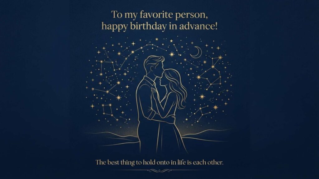 advance birthday wishes for boyfriend romantic