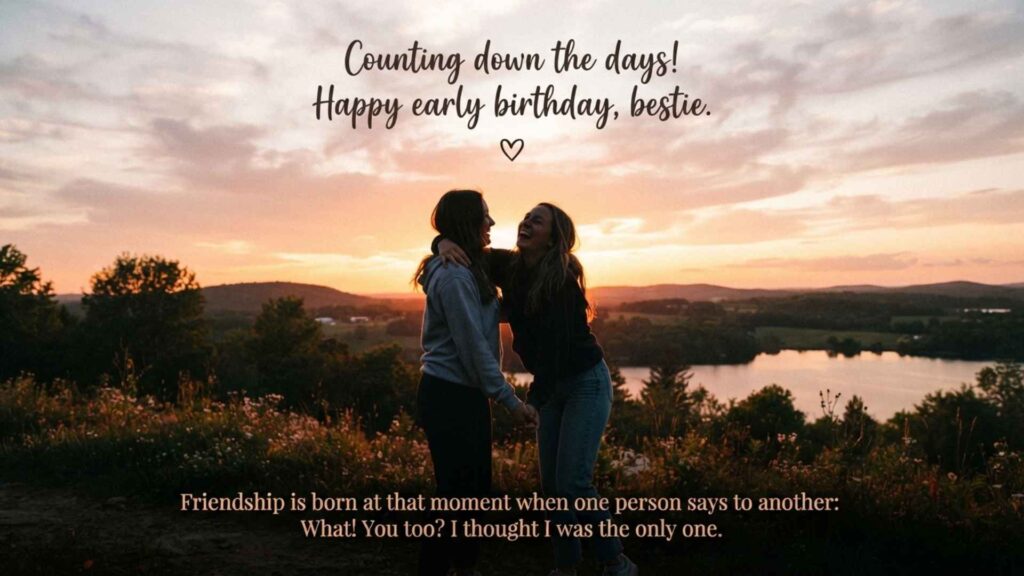 birthday wishes in advance for best friend