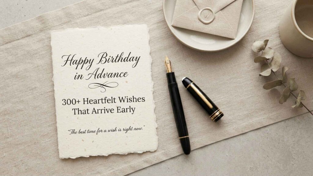 in advance happy birthday