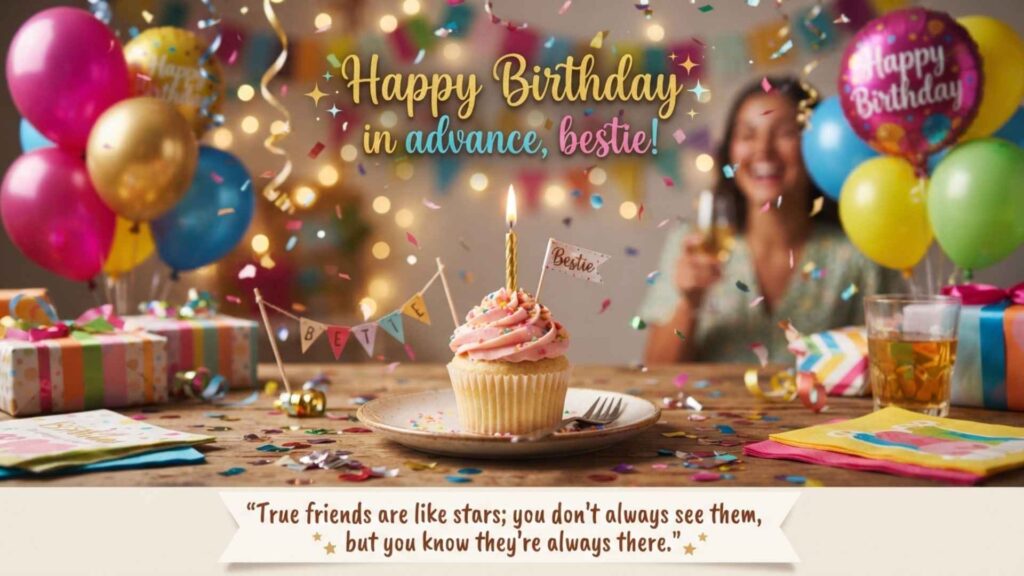 birthday wishes in advance for best friend