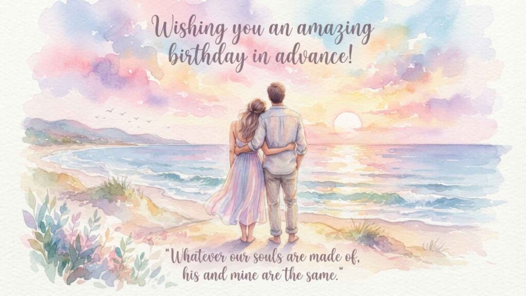 advance birthday wishes for boyfriend romantic