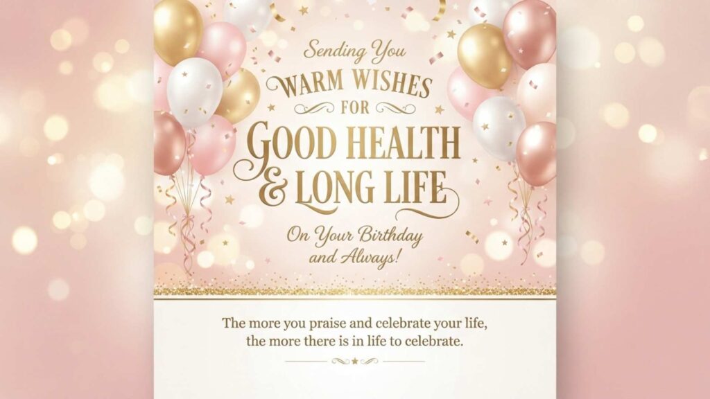 birthday wishing you good health and long life