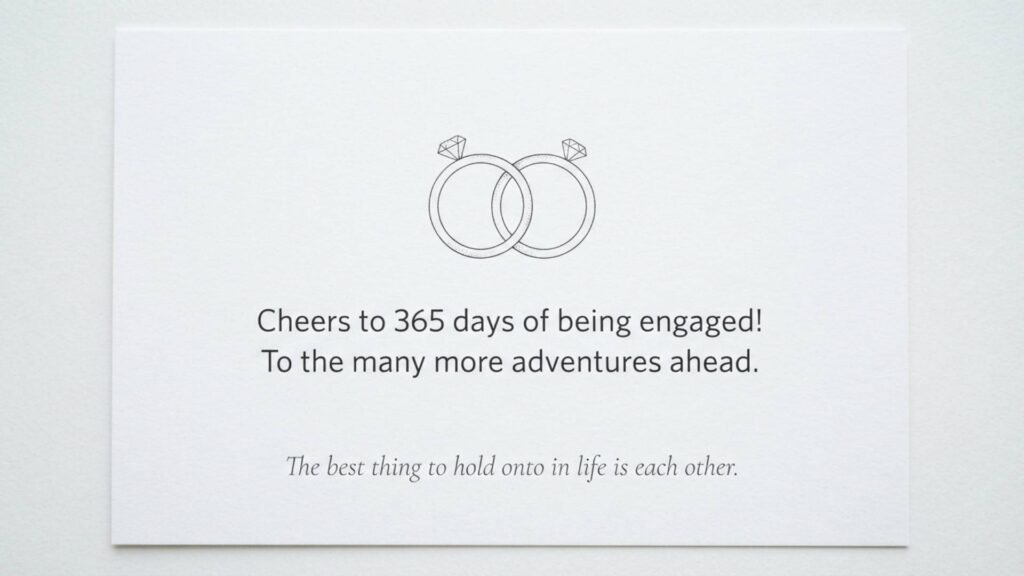 1st year engagement anniversary quotes