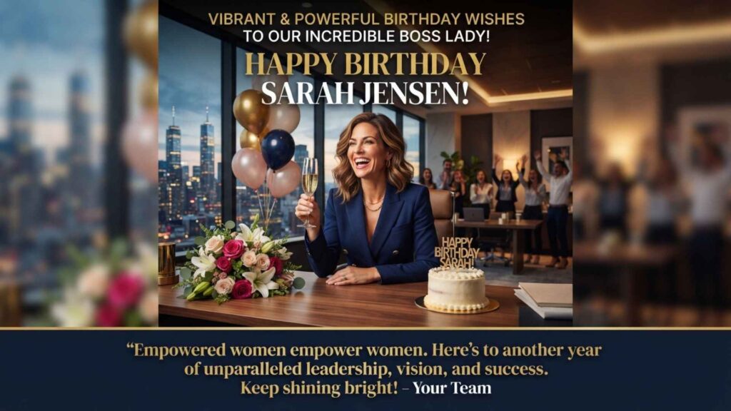 birthday wishes for boss lady