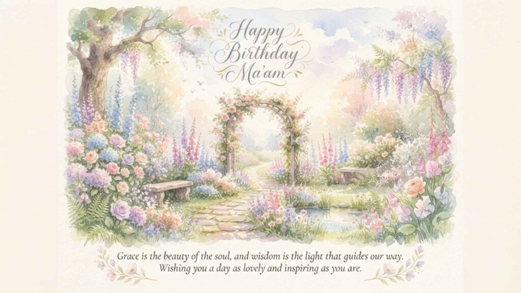 beautiful happy birthday ma'am