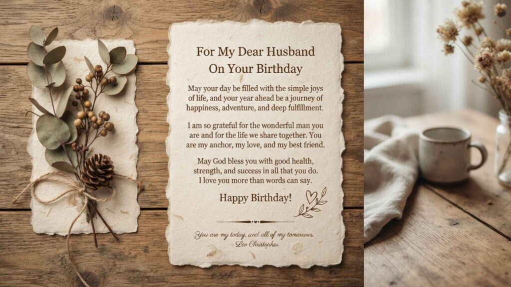 soulmate romantic birthday wishes for husband from wife