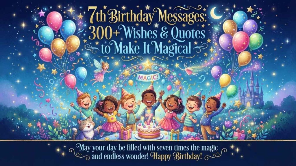 7th birthday messages