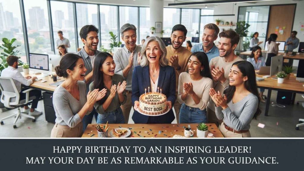 birthday message for the boss