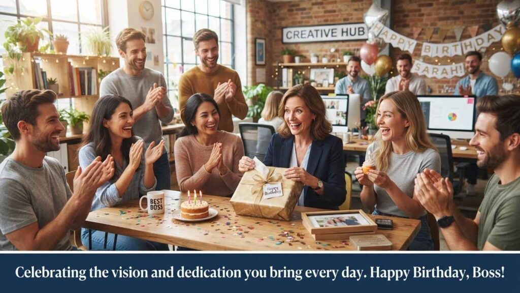 birthday message for the boss