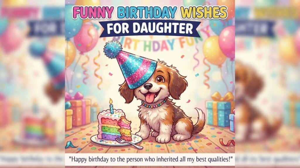 funny birthday wishes for daughter