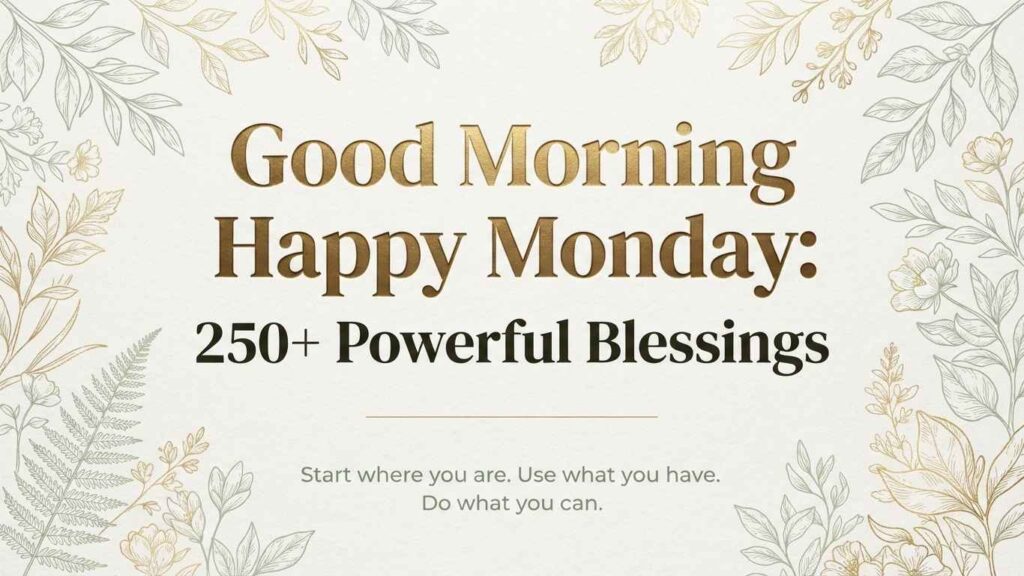 good morning, happy monday