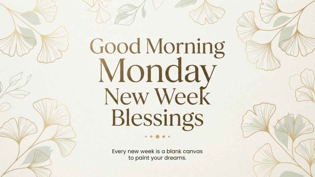 good morning, happy monday