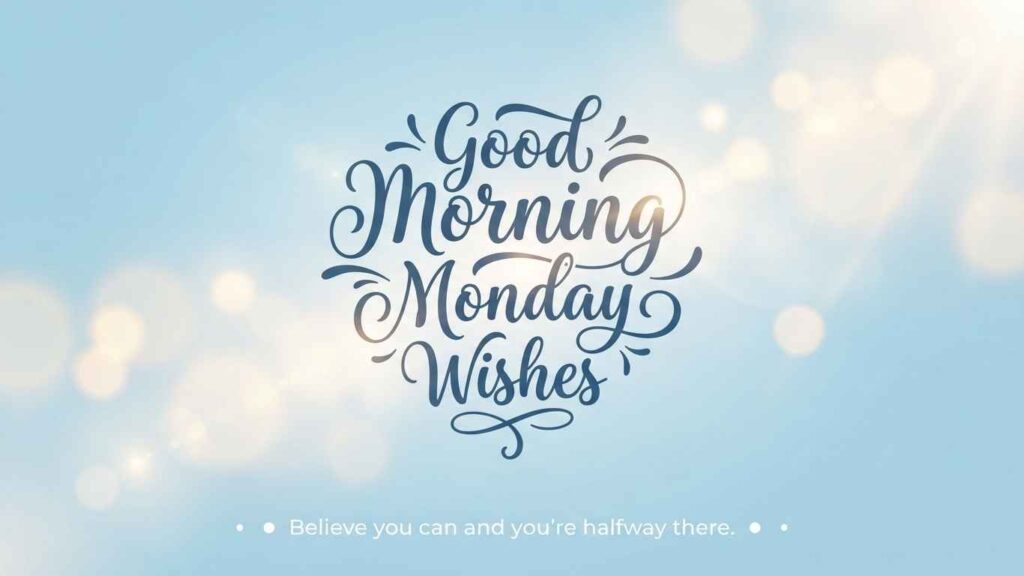 good morning, happy monday