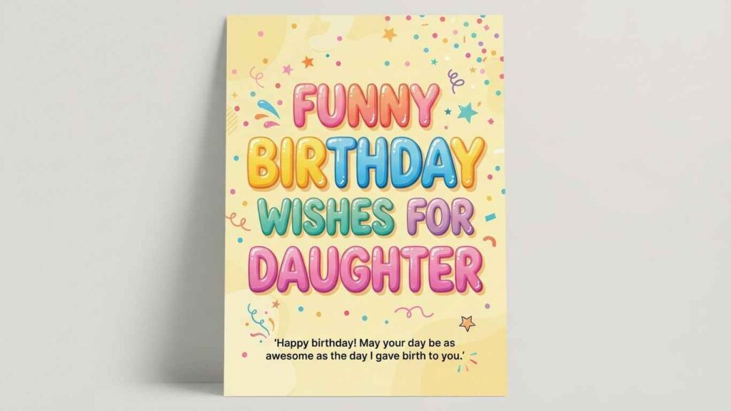funny birthday wishes for daughter