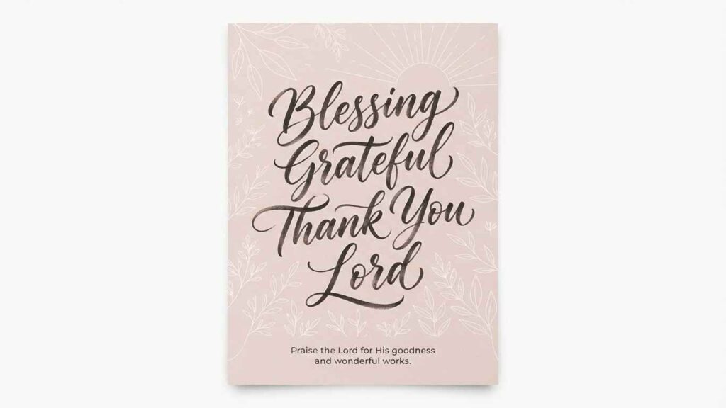blessing grateful thank you lord