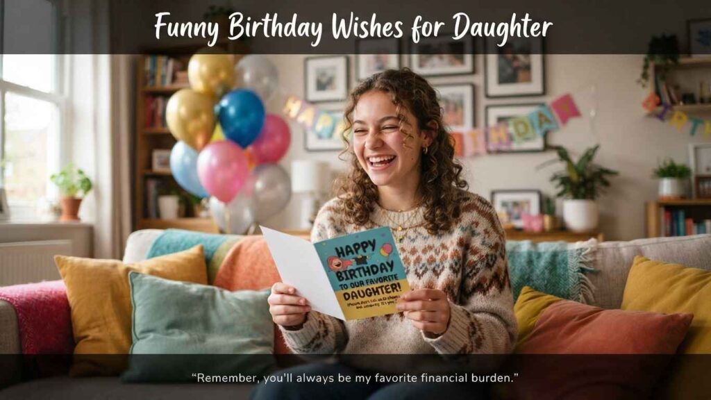 funny birthday wishes for daughter