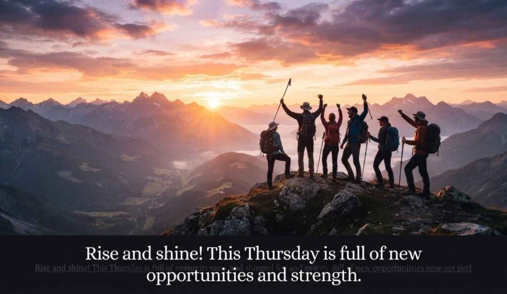 Positive Good Morning Thursday