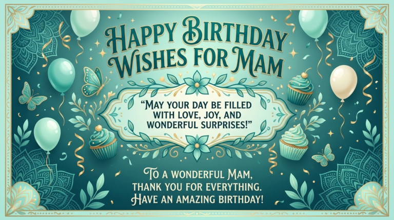 Happy birthday wishes for mam