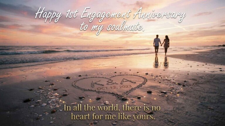 1st year engagement anniversary quotes