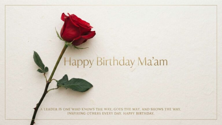 beautiful happy birthday ma'am