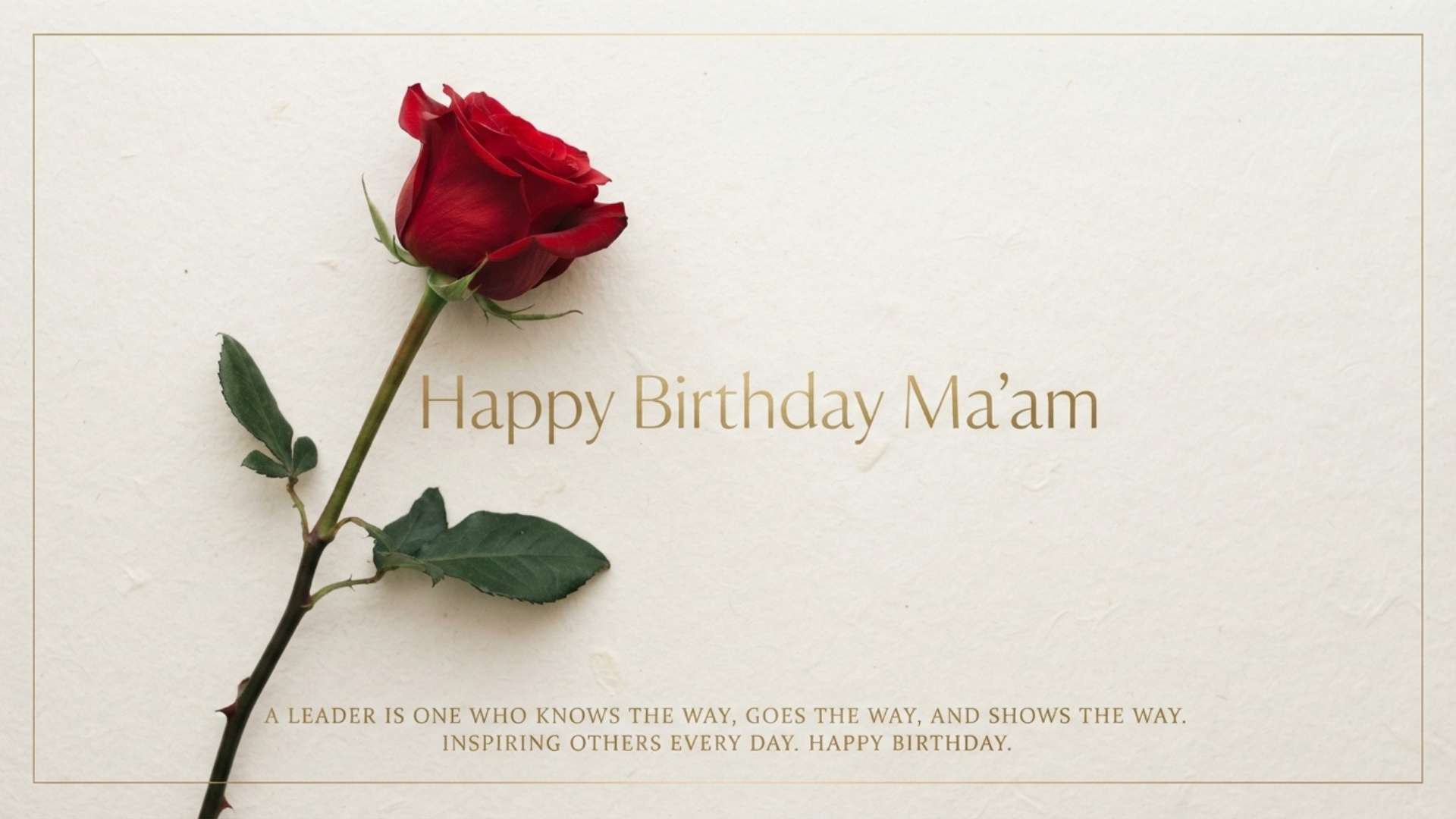 beautiful happy birthday ma'am