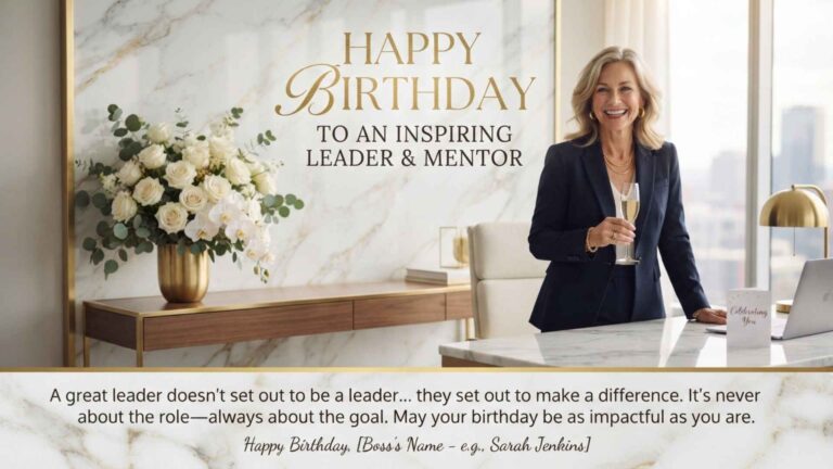 birthday wishes for boss lady