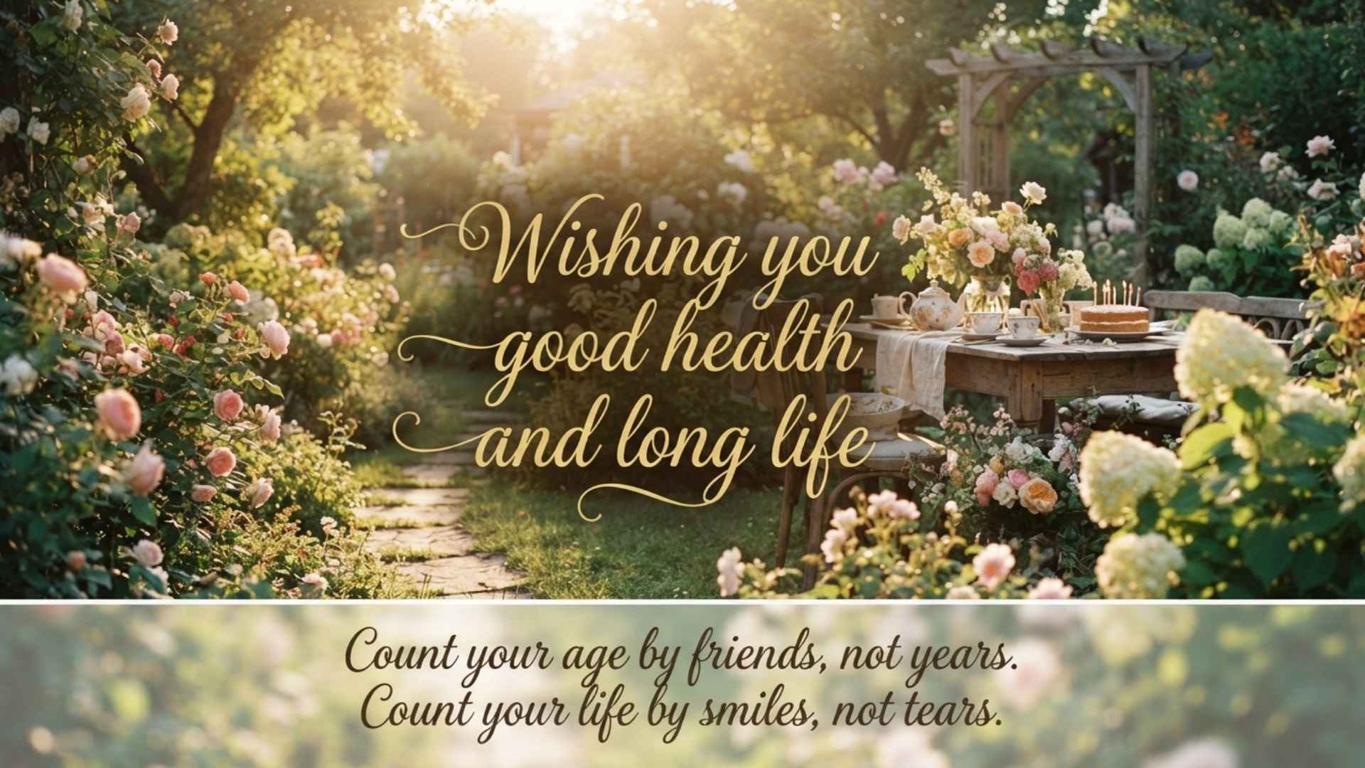 birthday wishing you good health and long life