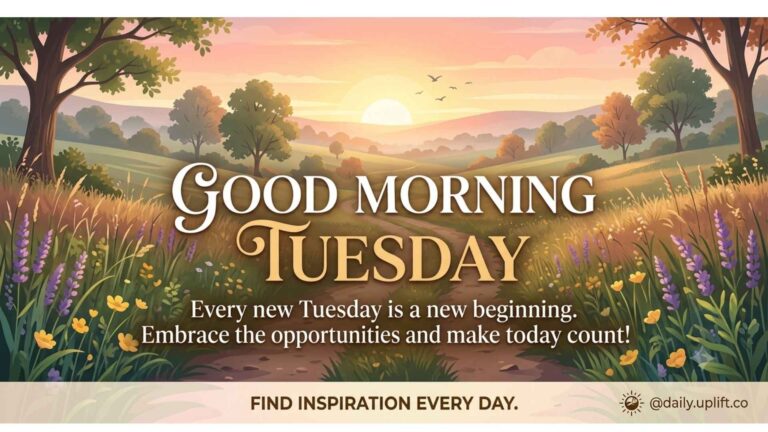 Inspiration Good Morning Tuesday