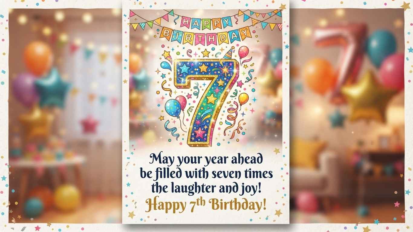 7th birthday messages