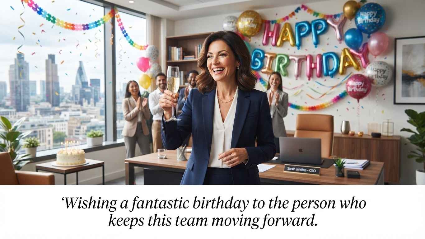birthday message for the boss