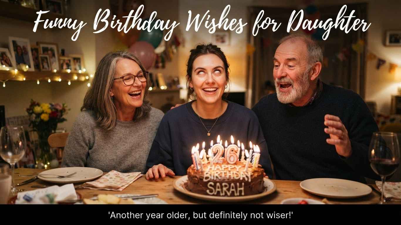 funny birthday wishes for daughter