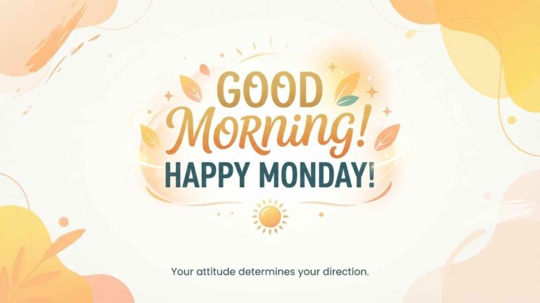 good morning, happy monday