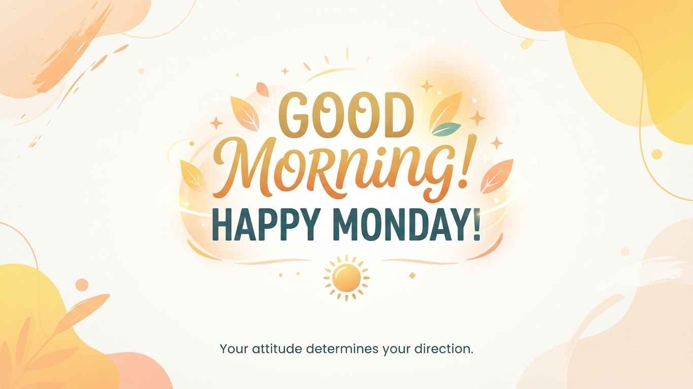 good morning, happy monday
